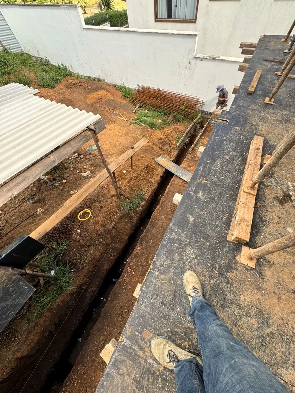Lajes, instalações embutidas e concretagem — Residência Alphaville, registro 17