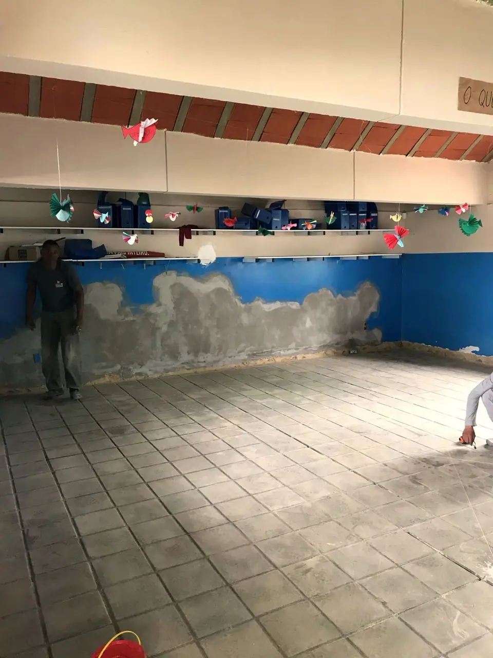 Preparação de ambiente escolar