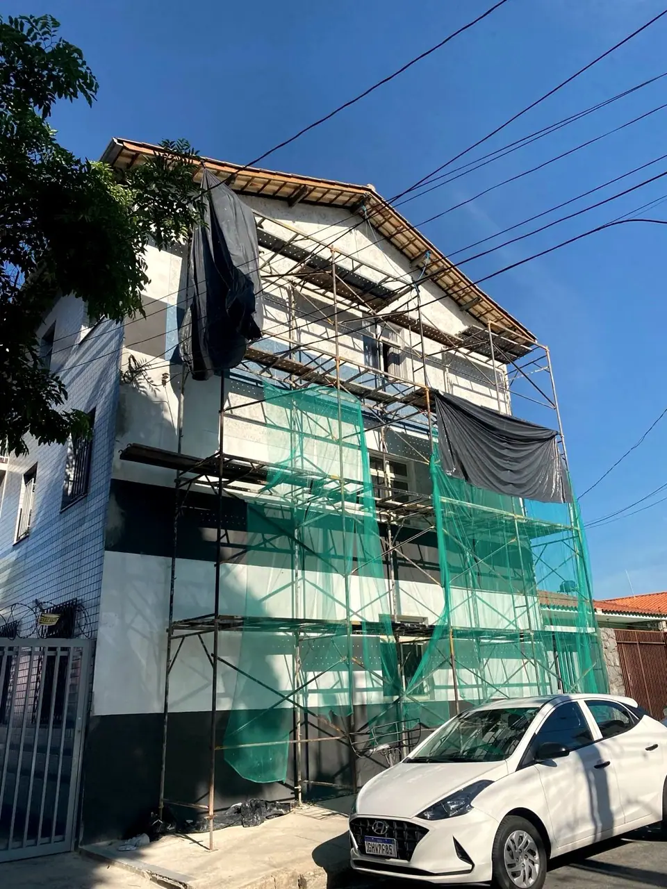 Evolução da revitalização da fachada